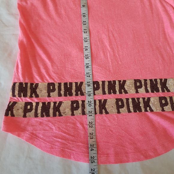 Victoria Secret Pink Blouse Size Small Womens Sleeveless Sequins Animal Y2k - Picture 11 of 12